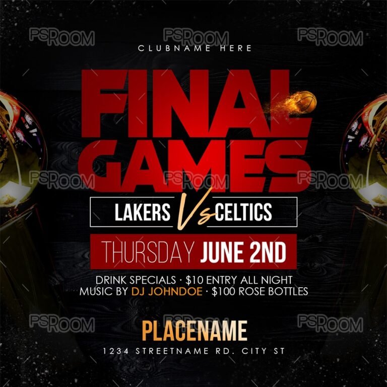 Basketball Final Games Flyer