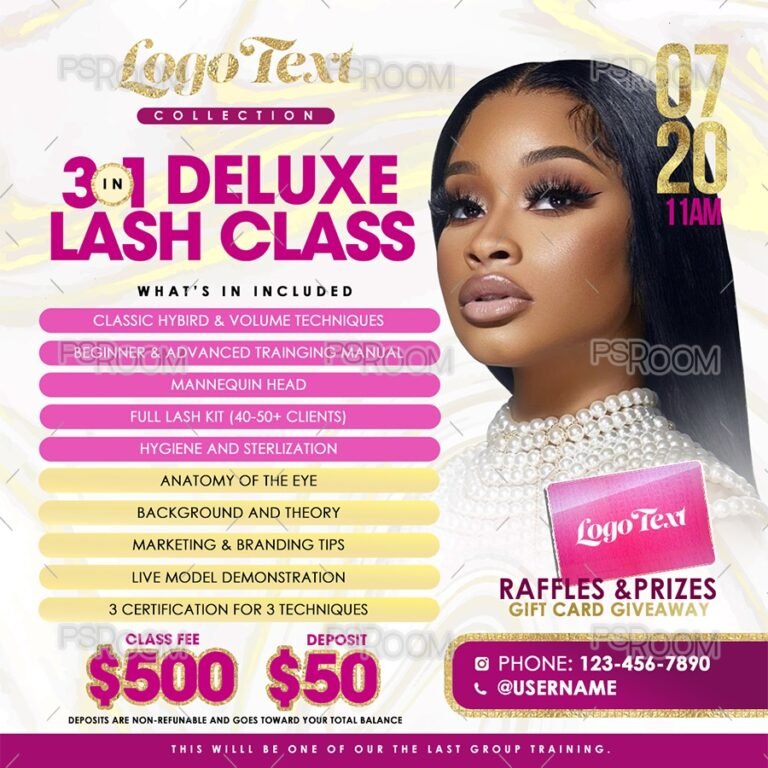 3-in-1 Deluxe Lash Class Flyer