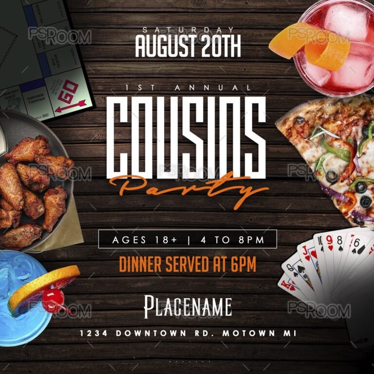 Cousins Party Flyer