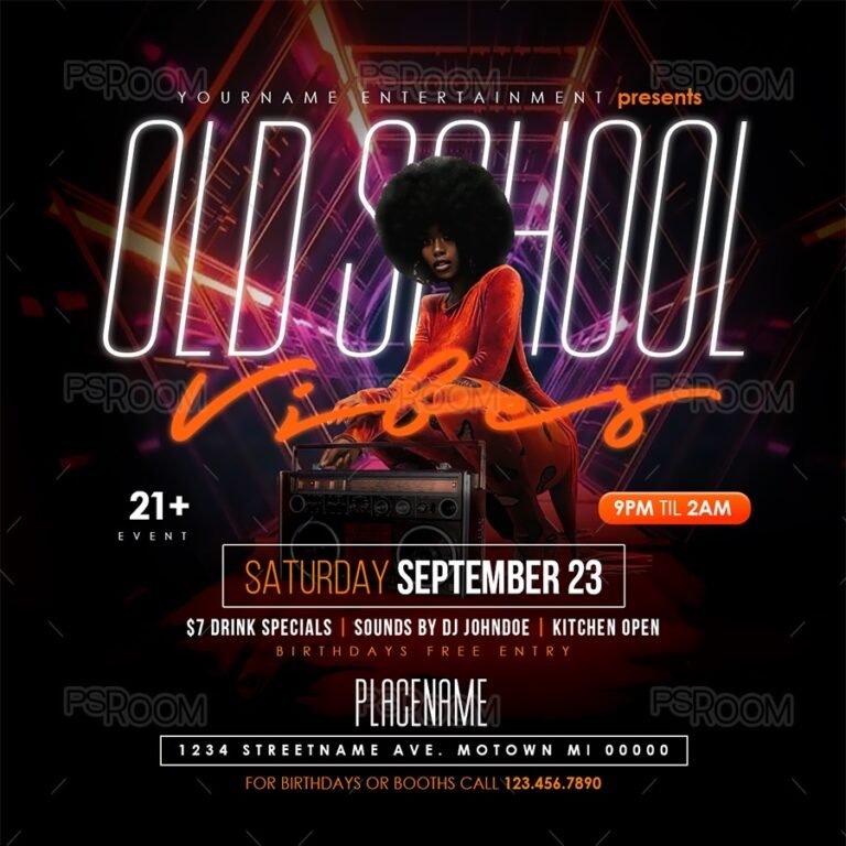 Old School Vibes Flyer