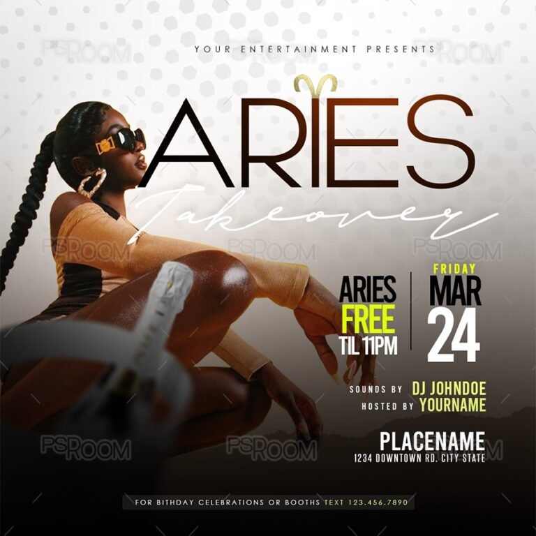 Aries Takeover Flyer