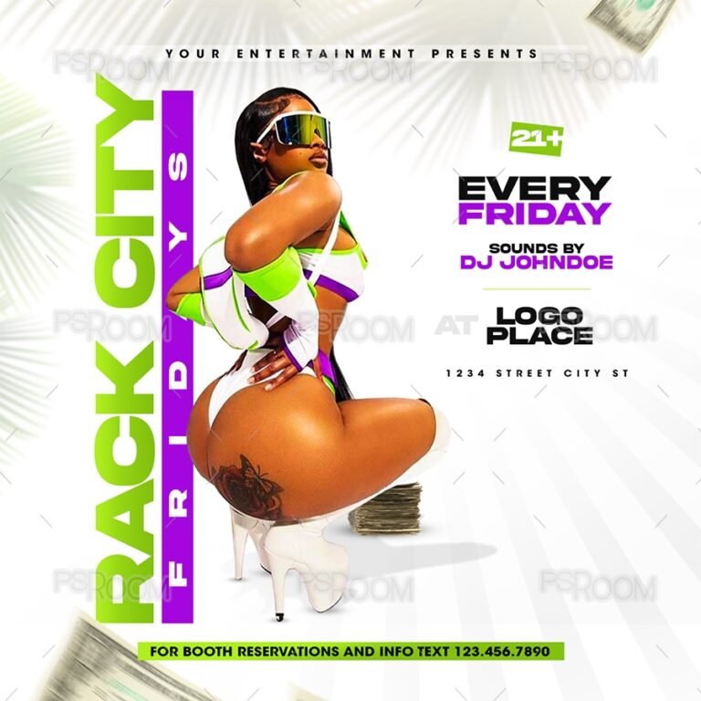 Rack City Fridays Club Flyer