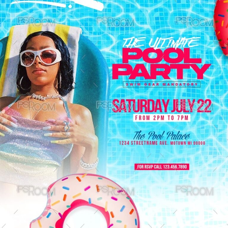 Ultimate Pool Party Flyer