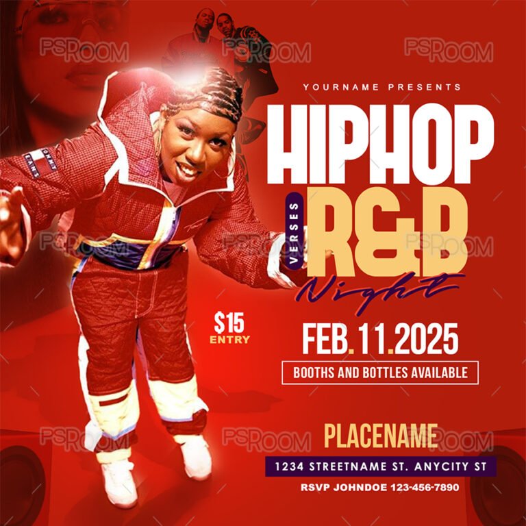 HipHop And R B Flyer PSDRoom Com