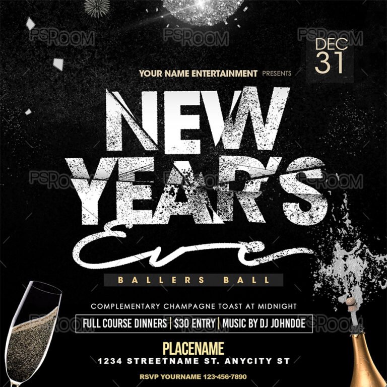 New Year's Eve Flyer Template