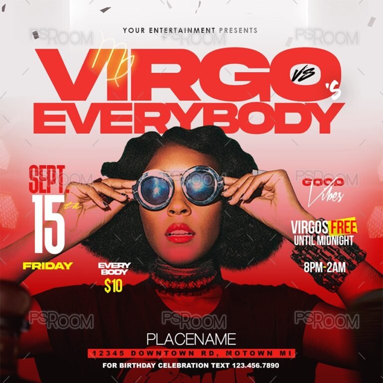 Virgo's Vs. Everybody Flyer Template