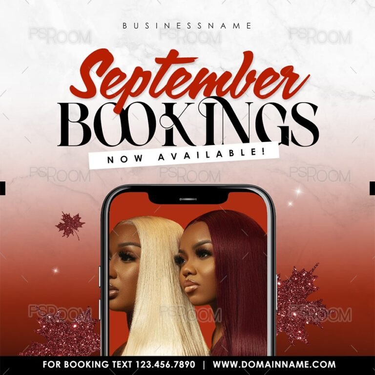 September Bookings Fall Flyer