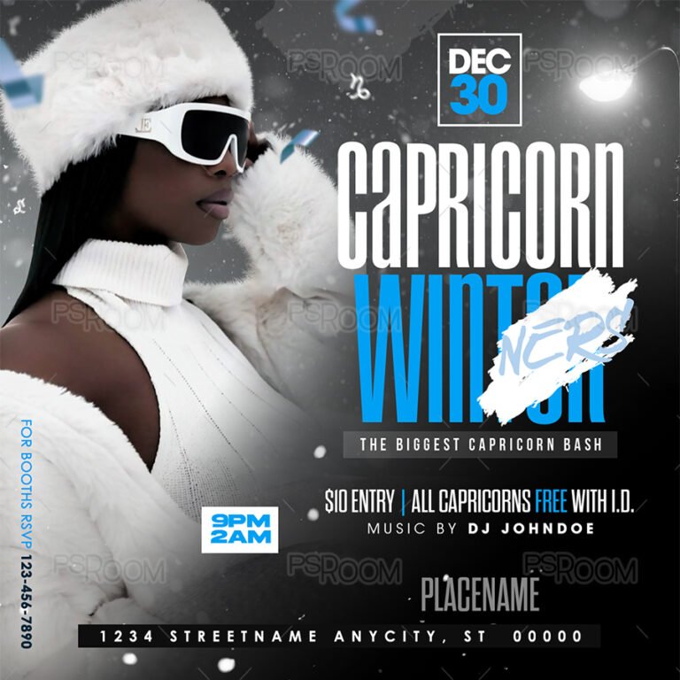 Capricorn Winners Flyer Template