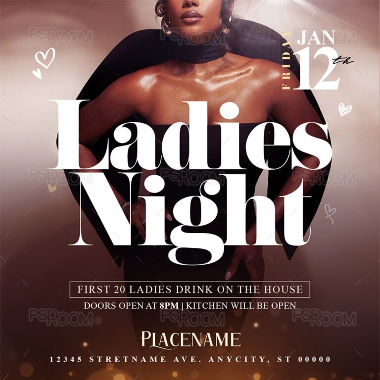 Ladies Night Flyer Template