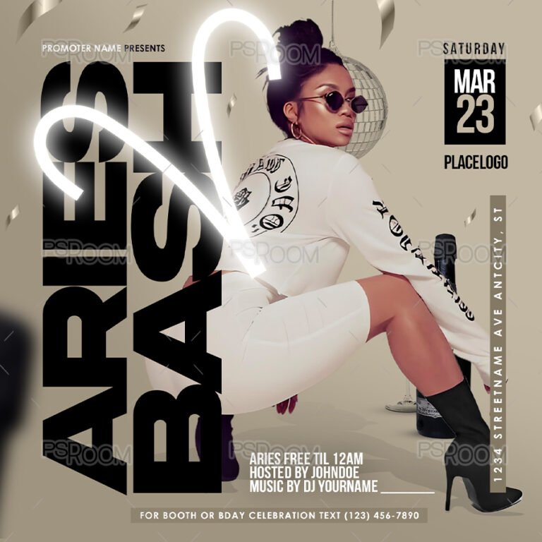 Aries Bash Flyer Template