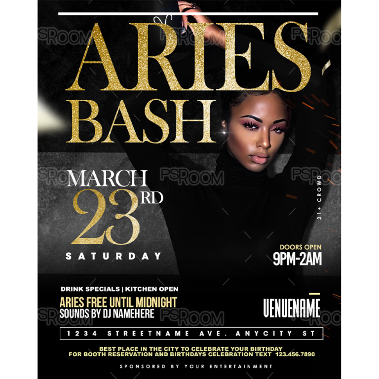Aries Bash Flyer Template
