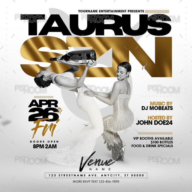 Taurus SZN Flyer Template