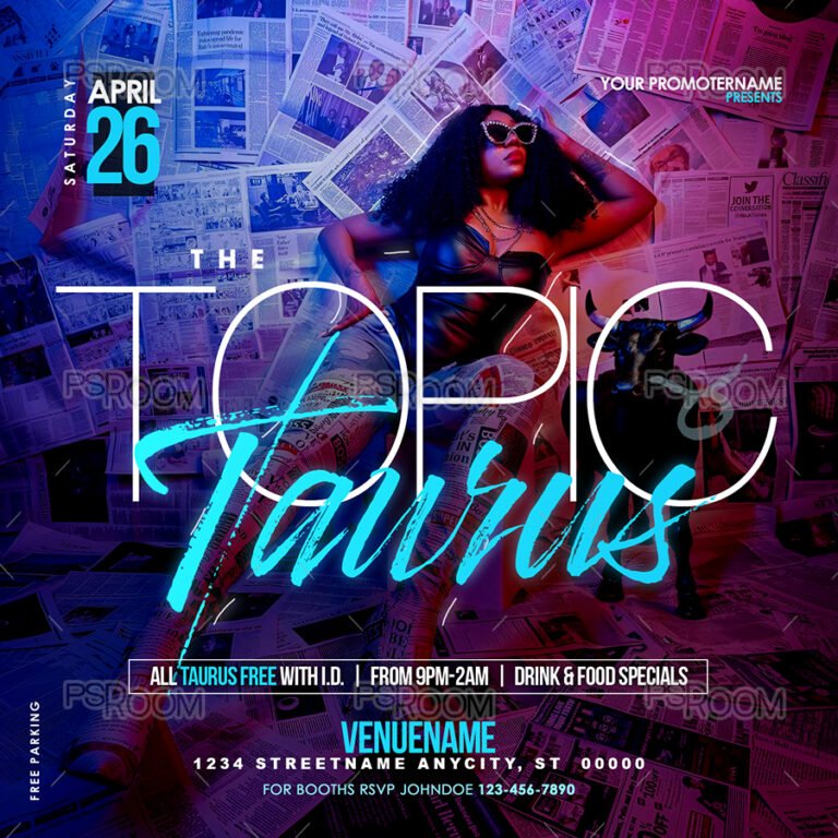 The Topic Taurus Flyer Template
