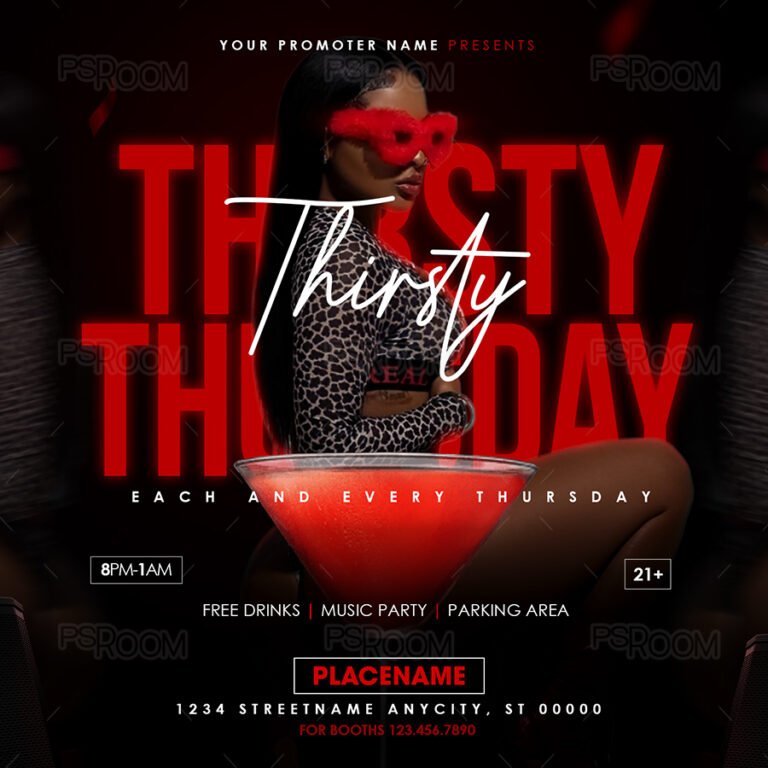 Thirsty Thursday Flyer Template