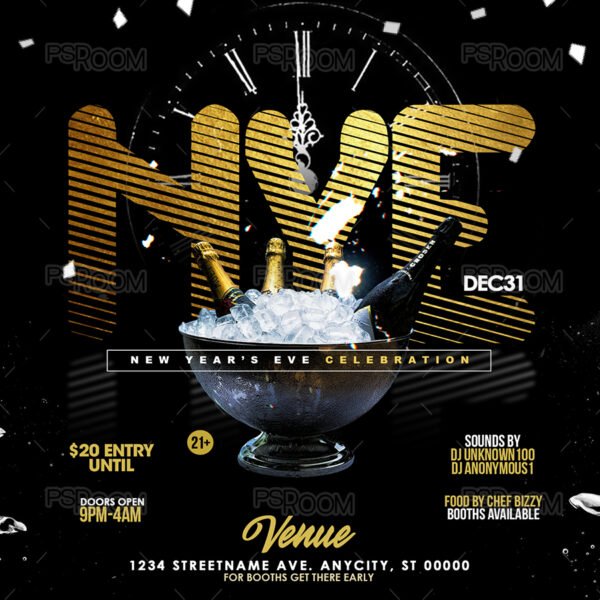 New Year's Eve Invitation Template