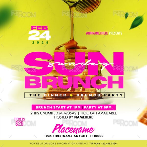 Sunday Brunch Flyer Template