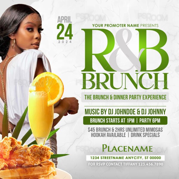 R&B Brunch Flyer Template