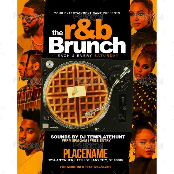 R&B Brunch Flyer Template