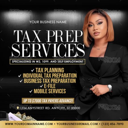 Tax Prep Services Flyer Template