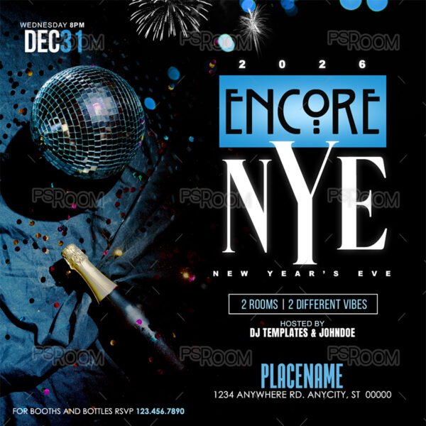 Encore: New Year's Eve Flyer Template