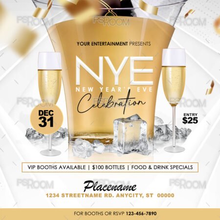 New Years Eve Celebration Flyer Template