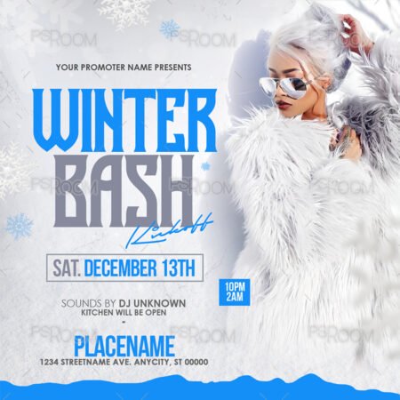 Winter Bash Flyer Template